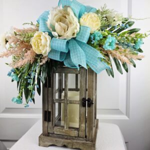 Teal Serenity Lantern